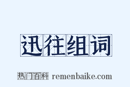 迅往组词是什么意思的图片